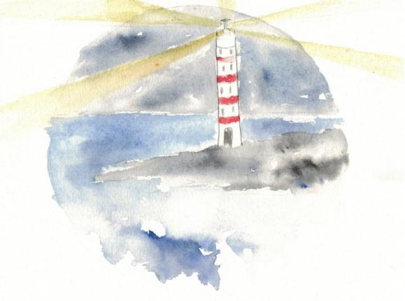 Dessin d'un phare